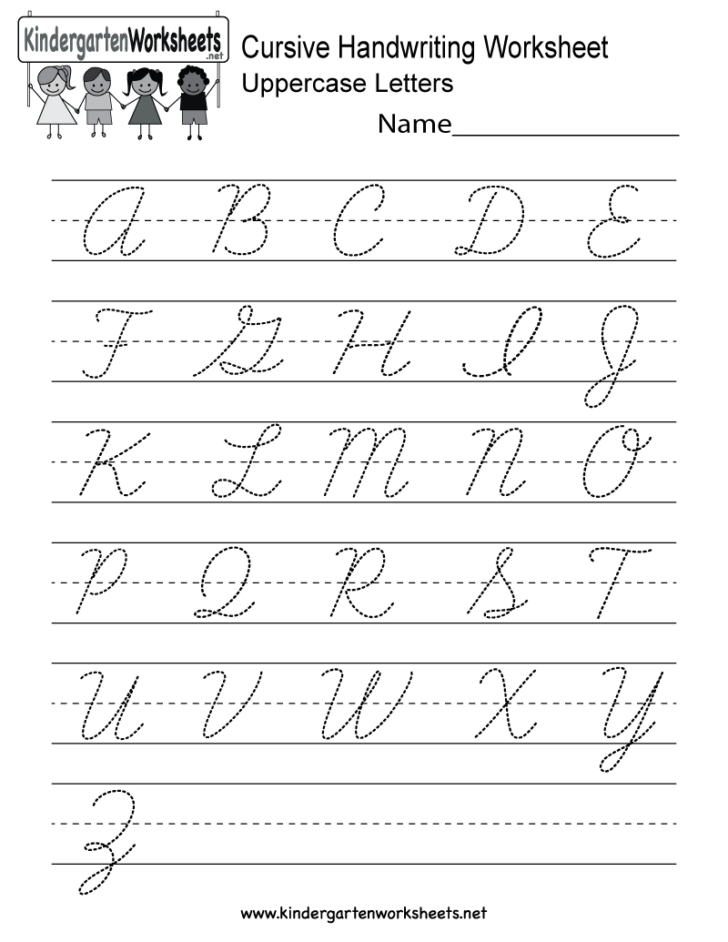 Free Cursive Handwriting Worksheets Generator Alphabet Tracing Worksheets
