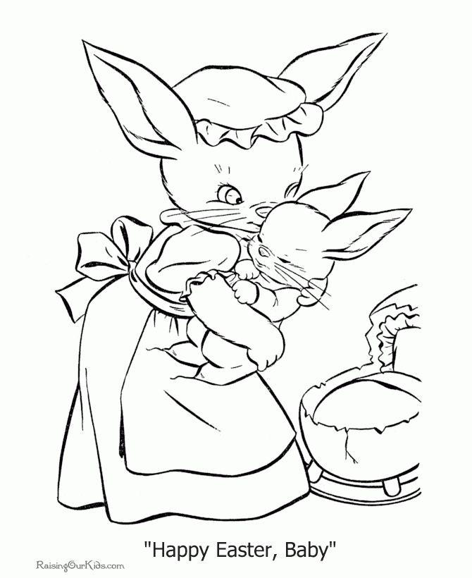Free Easter Coloring Sheets 032