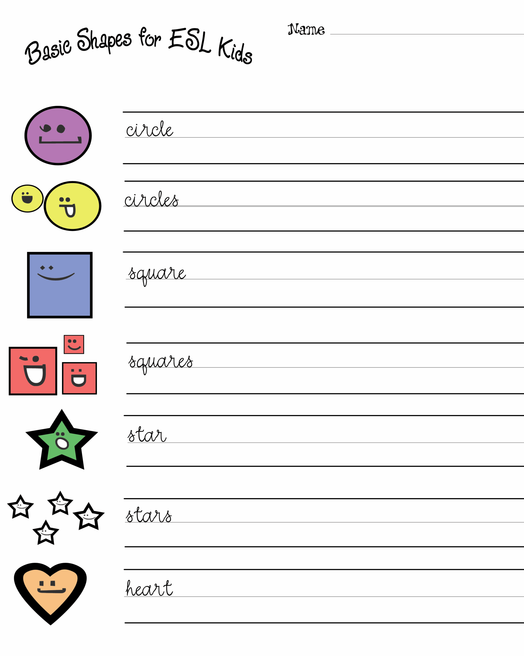 Free Esl Worksheets For Kids