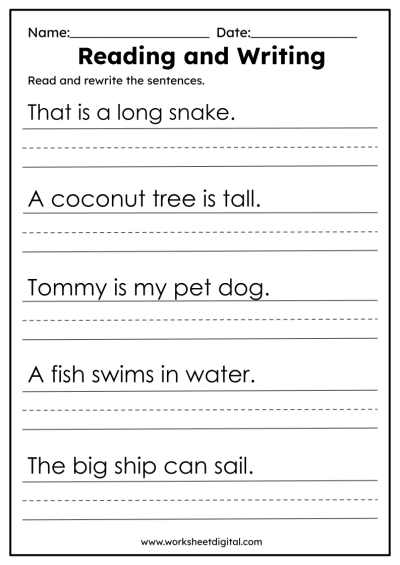 Free Handwriting Worksheet Free Download Free Handwriting Worksheet 