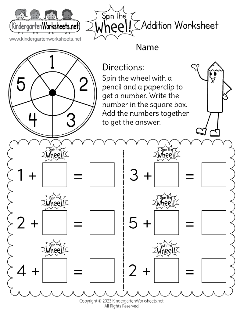 Free Kindergarten Math Worksheets Kindergarten