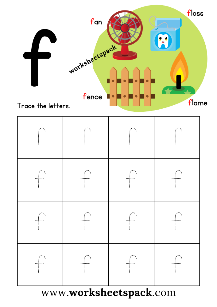 Free Letter F Printable Worksheets Worksheetspack