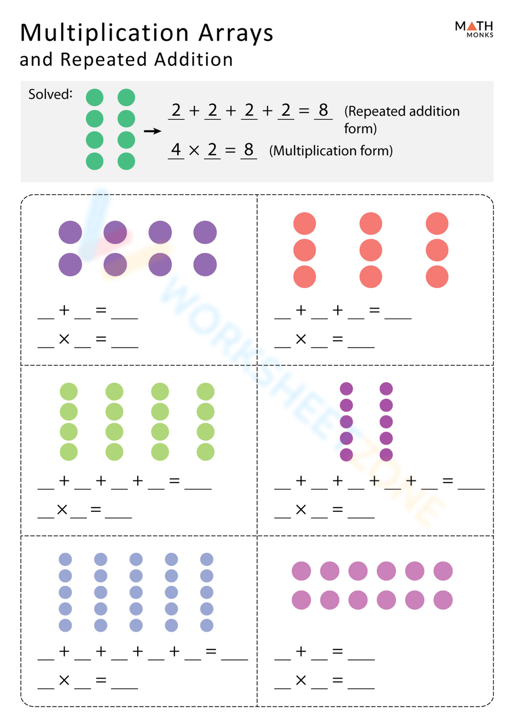 Free Multiplication Array Worksheet Download Free Multiplication Array 
