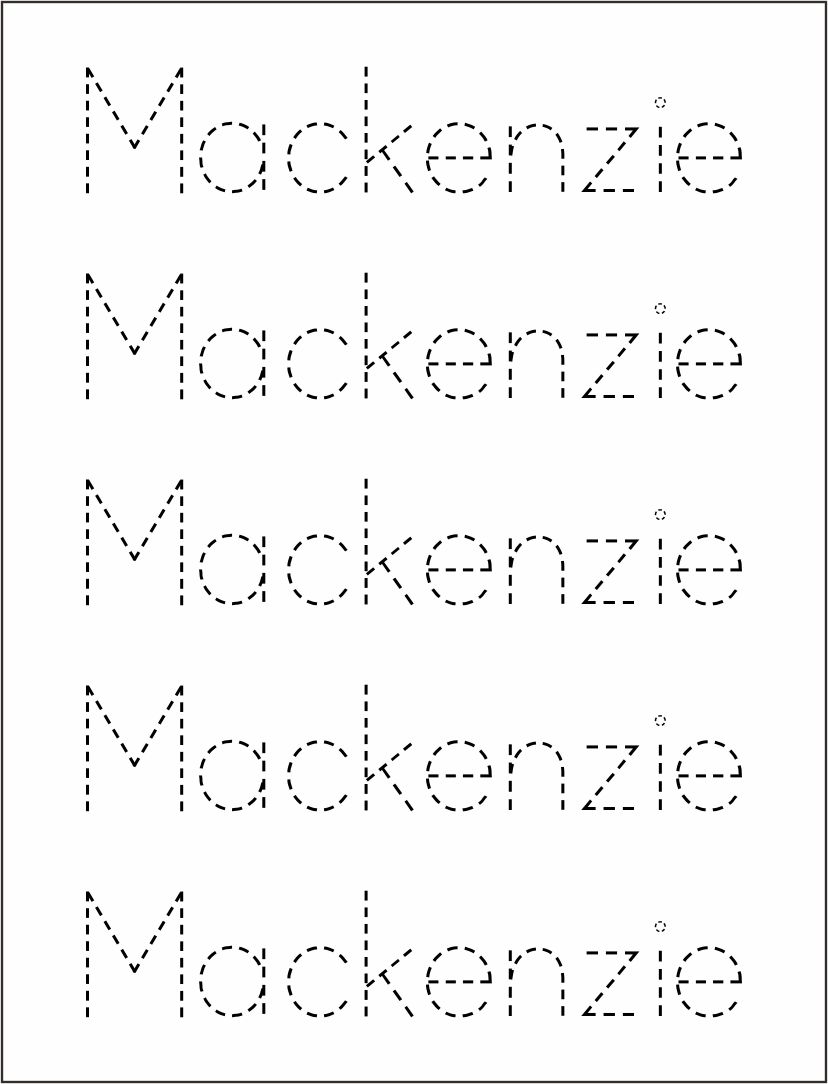 Free Name Tracing Worksheets Kidzone Name Tracing Generator