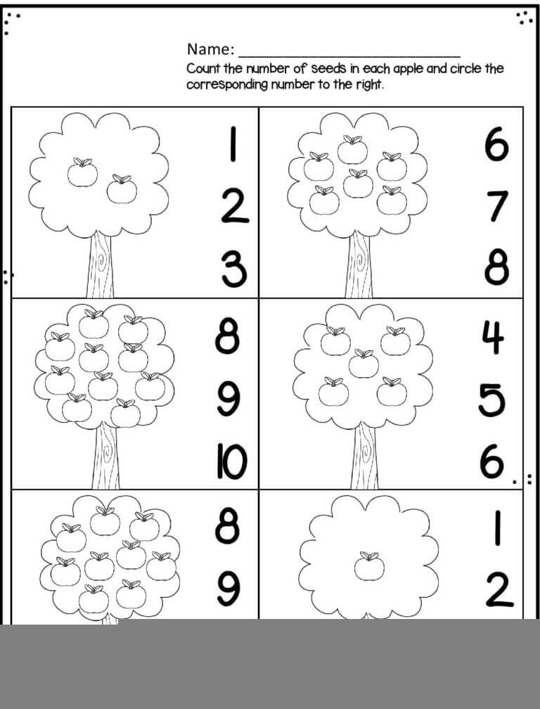 Free Prek Counting Worksheet CountingWorksheets