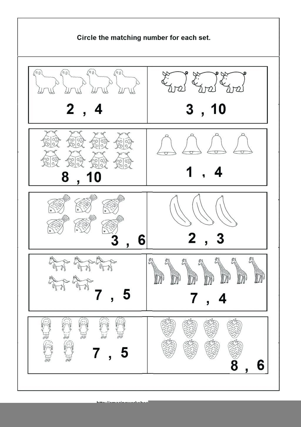 Free Preschool Worksheets Age 3 4 About Numbers Preschool Worksheets