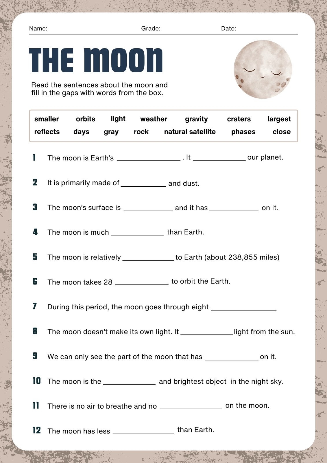 Free Printable 3rd Grade Reading Worksheet Templates Canva 