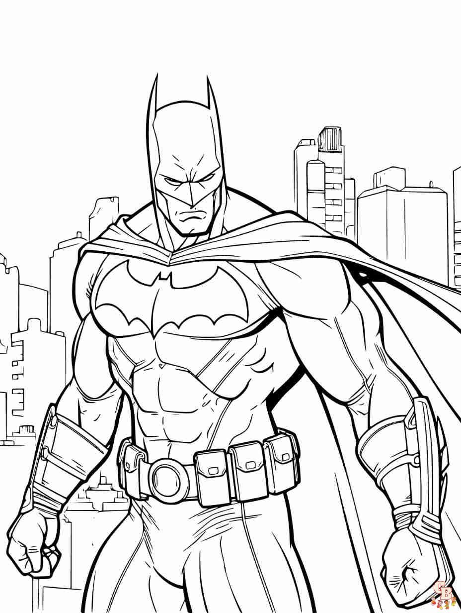 Free Printable Batman Coloring Pages For Kids GBcoloring