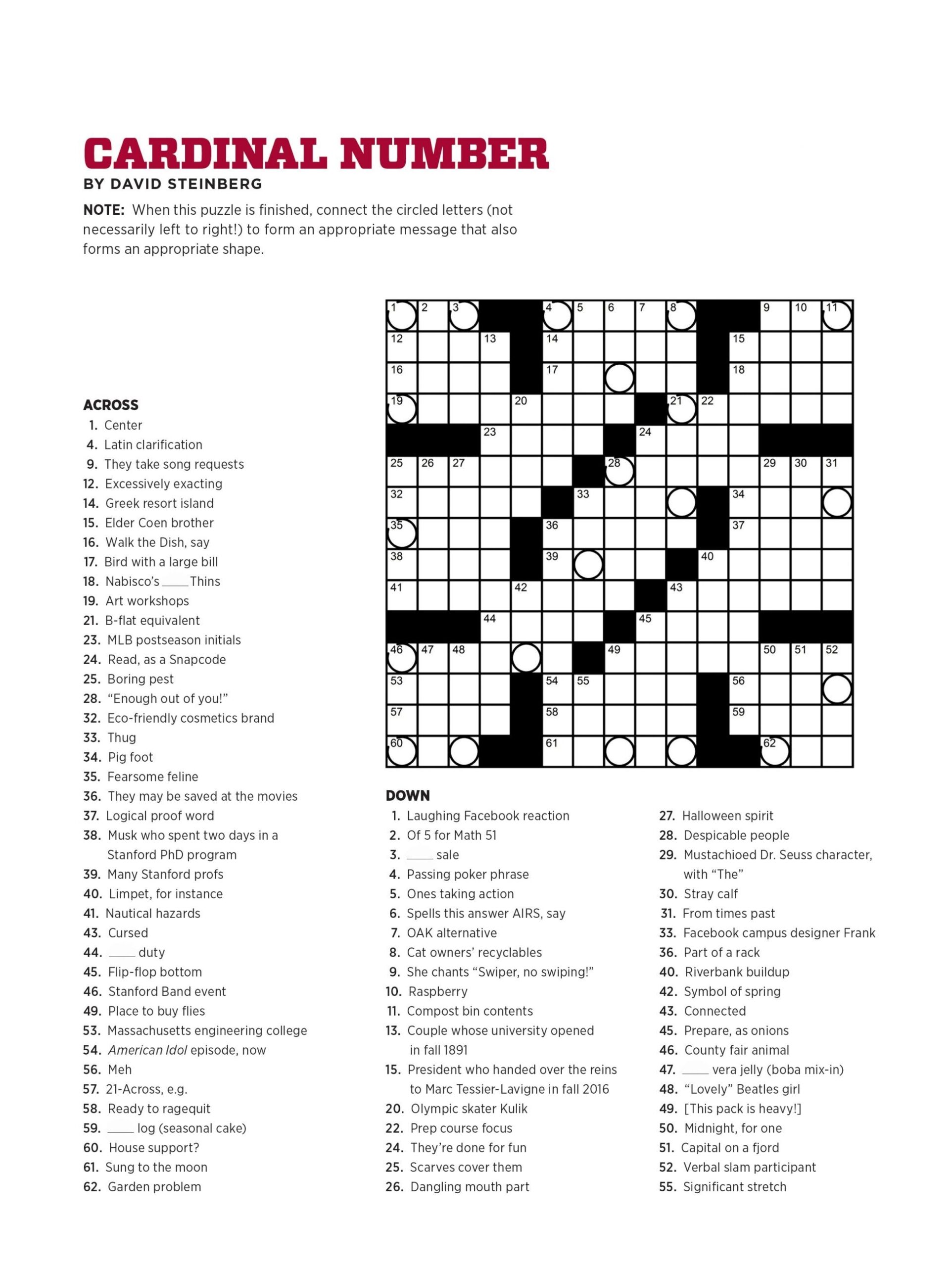 Free Printable Crossword Puzzle Maker