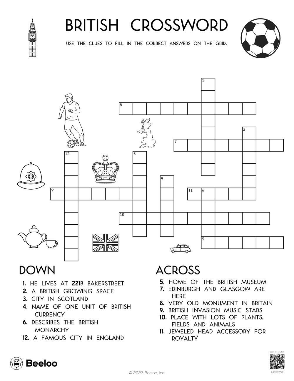 Free Printable Crossword Puzzles English Download Free Printable 