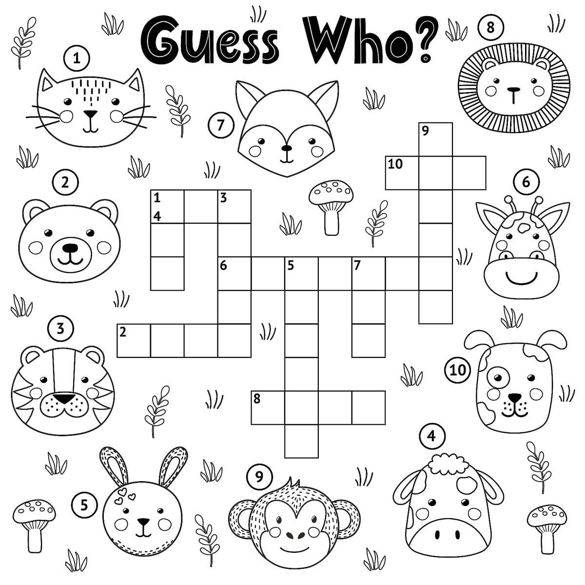 Free Printable Crossword Puzzles For Kids