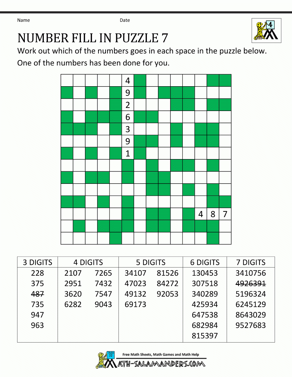 Free Printable Fill In Crossword Puzzles Printable Crossword Puzzles
