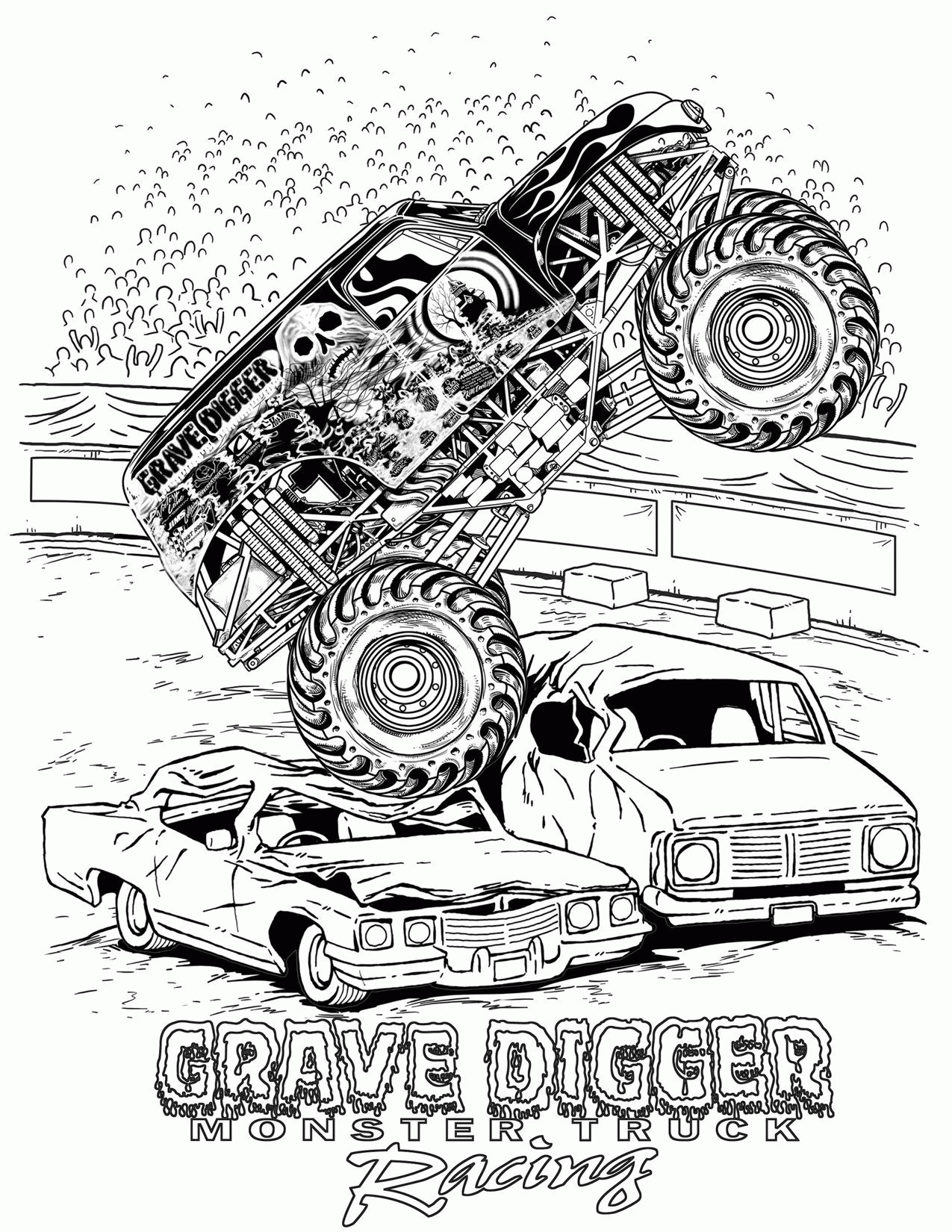 Free Printable Monster Jam Coloring Pages Coloring Home