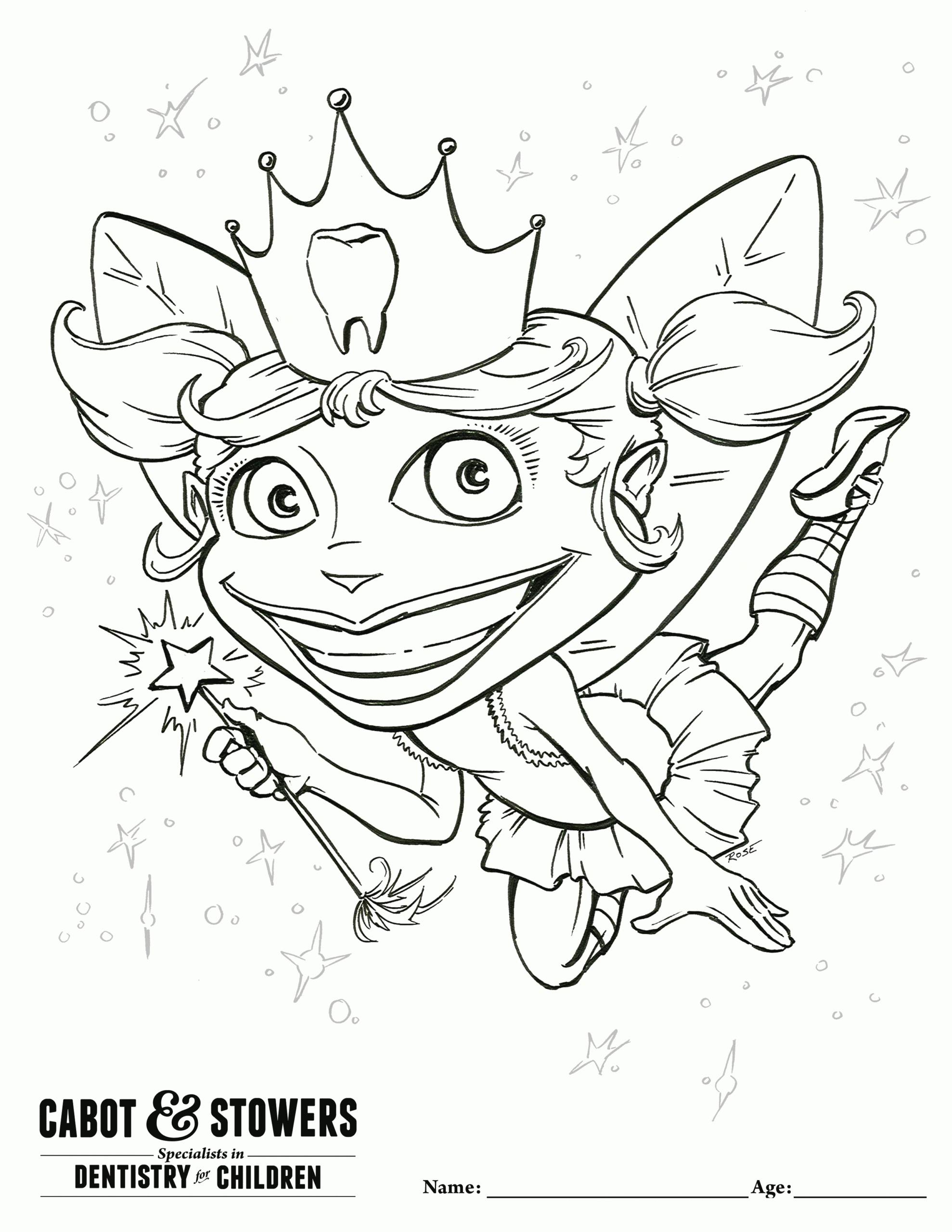 Free Printable Tooth Fairy Coloring Pages Coloring Home