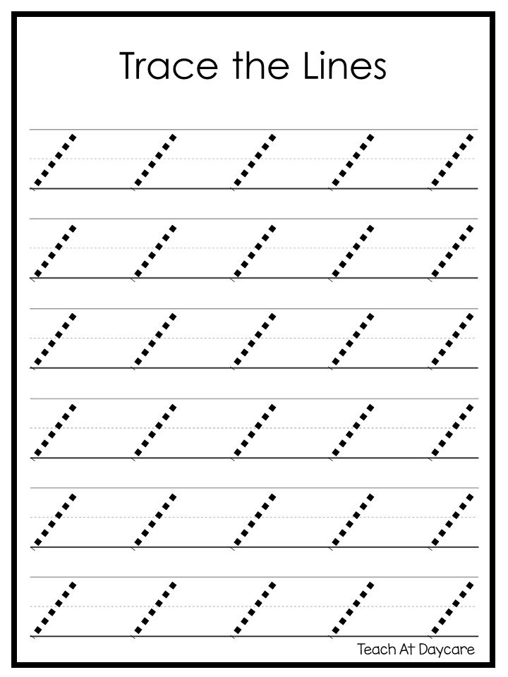 Free Printable Tracing Lines Flower Worksheet Kiddoworksheets
