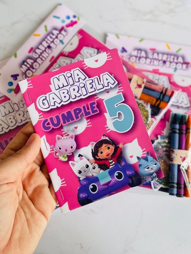Gabby Dollhouse Coloring Book Gabby Dollhouse Birthday Personalized