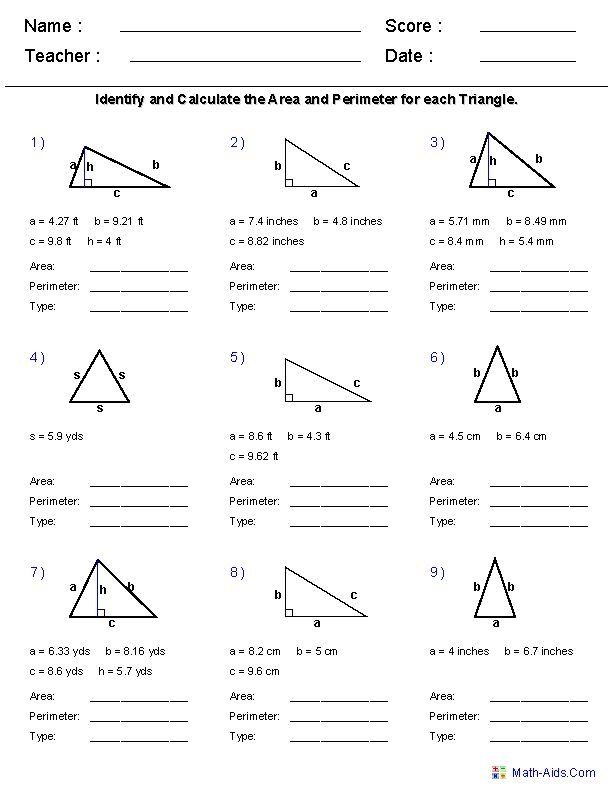 Geometry Worksheets Geometry Worksheets Worksheets Library