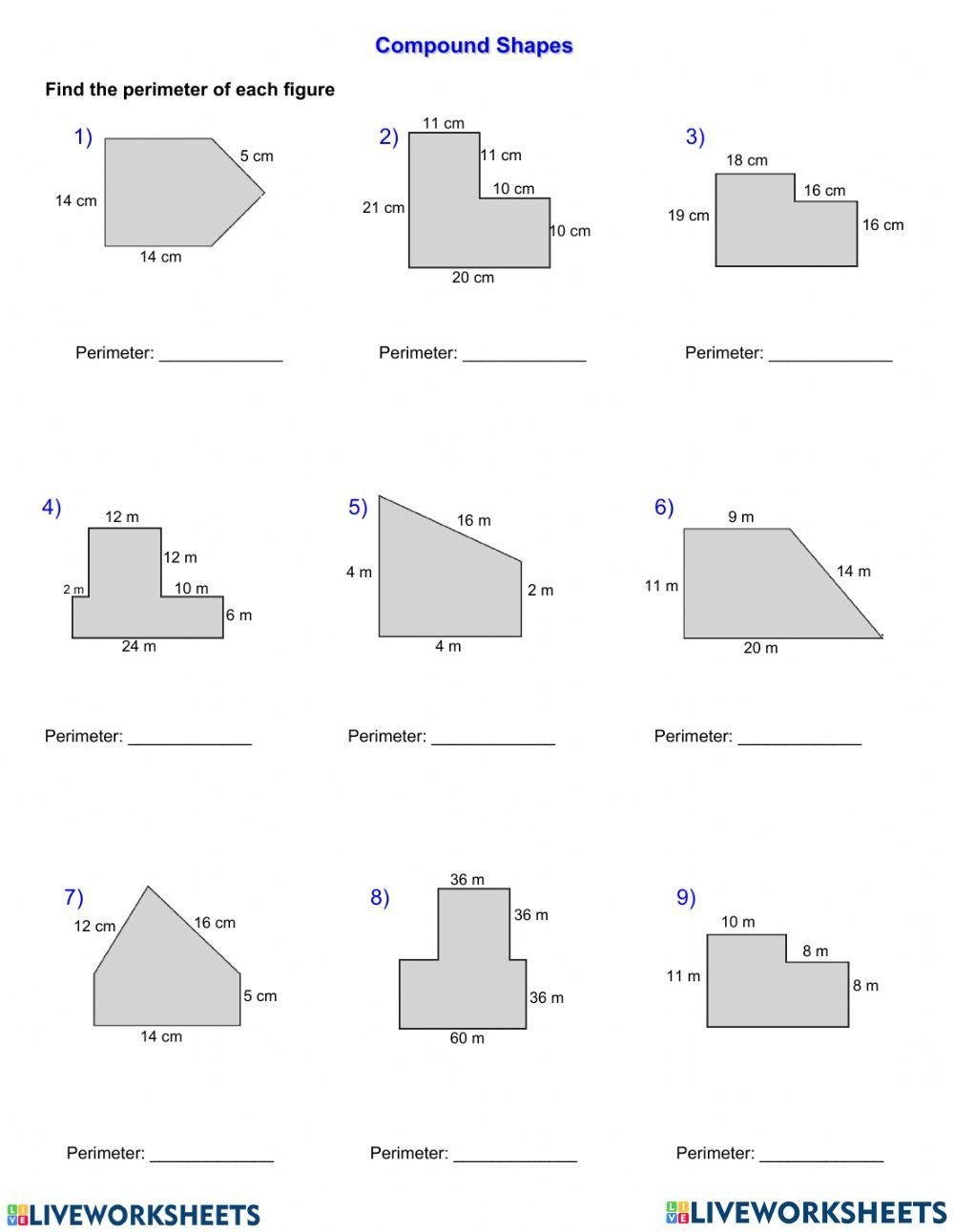 Grade 6 Area And Perimeter Worksheets Free Math Worksheets 
