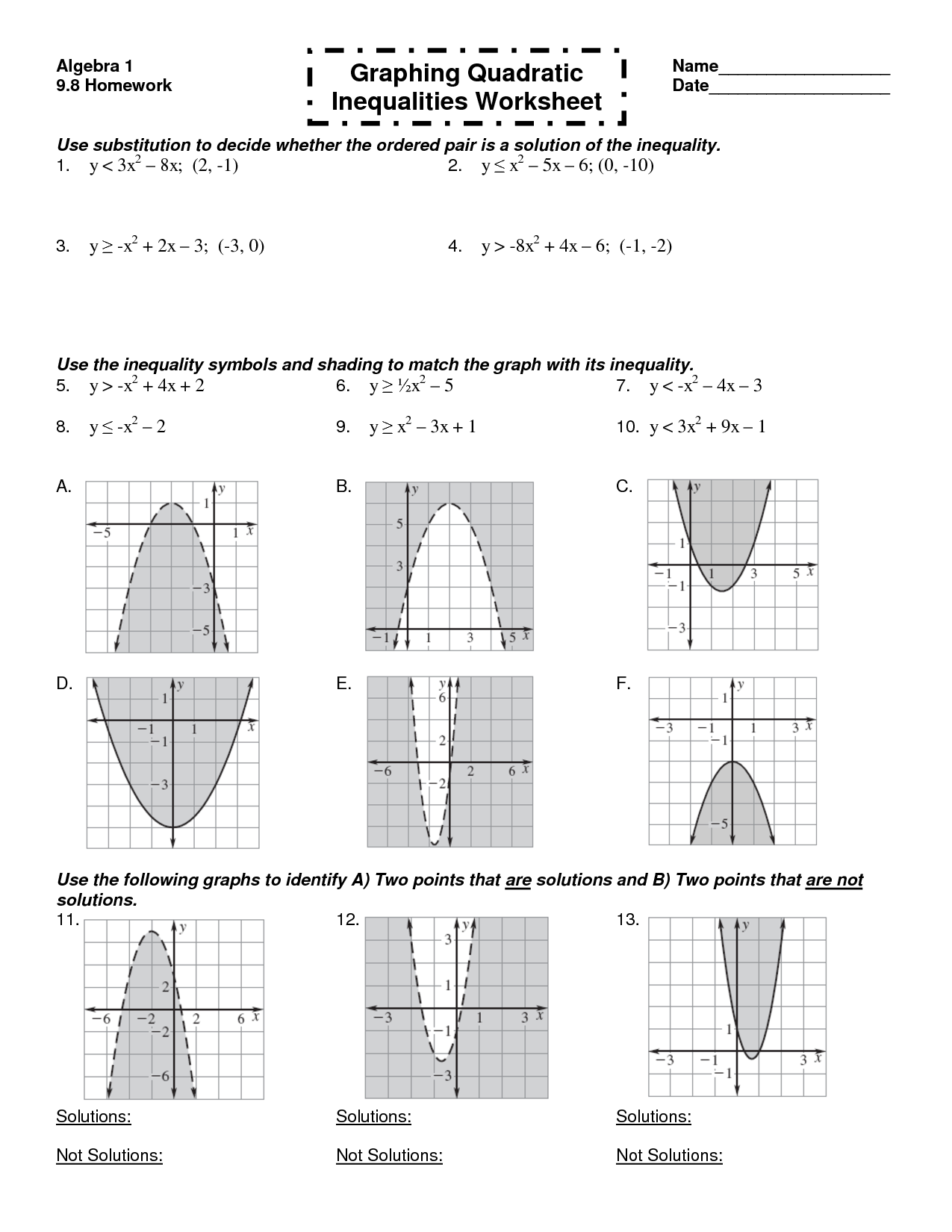 Graphing Linear Inequalities Worksheet Englishworksheet my id