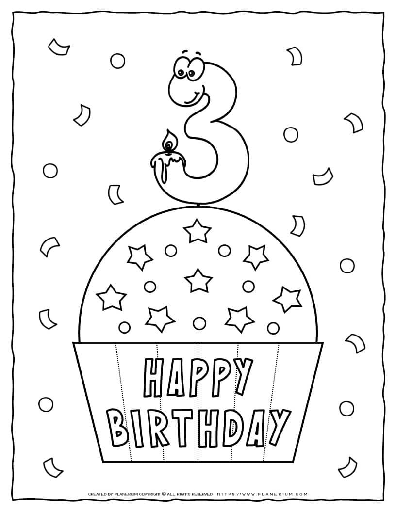 Happy Birthday Coloring Sheet Printable Pdf Free Worksheets Printable