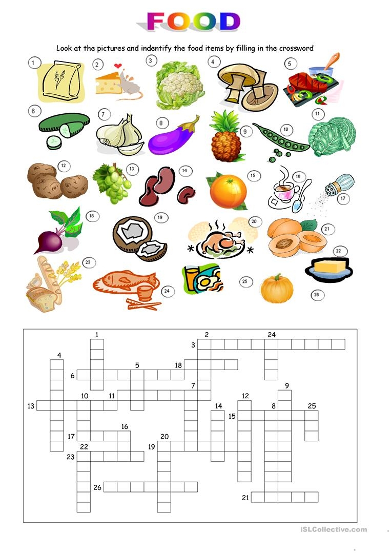 Healthy Eating Crossword Wordmint Printable Crossword Puzzles About 
