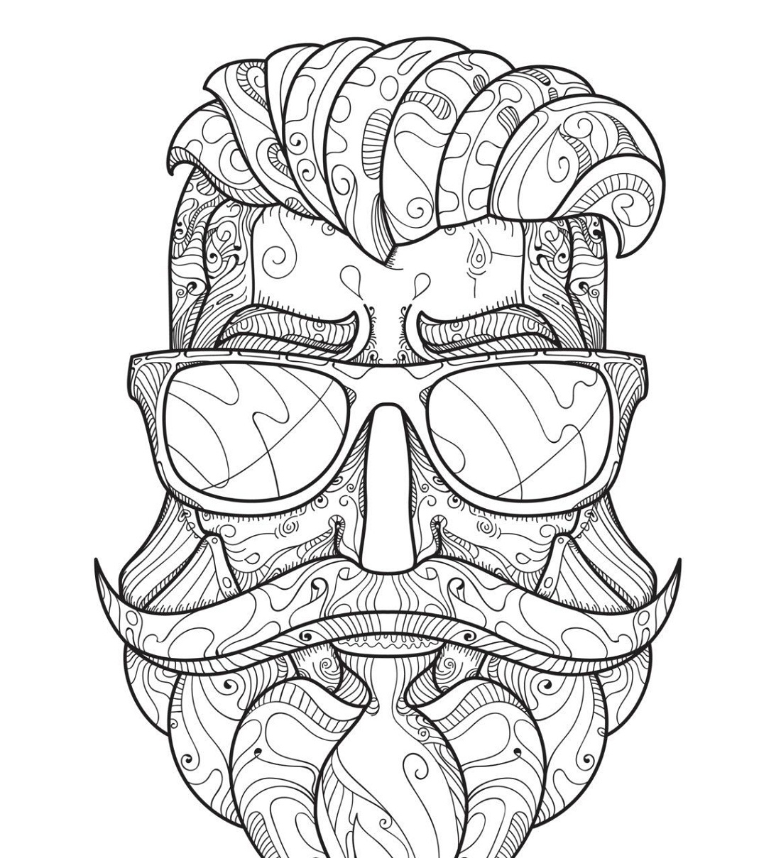 Hipster Coloring Pages Printable 2019 Activity Shelter