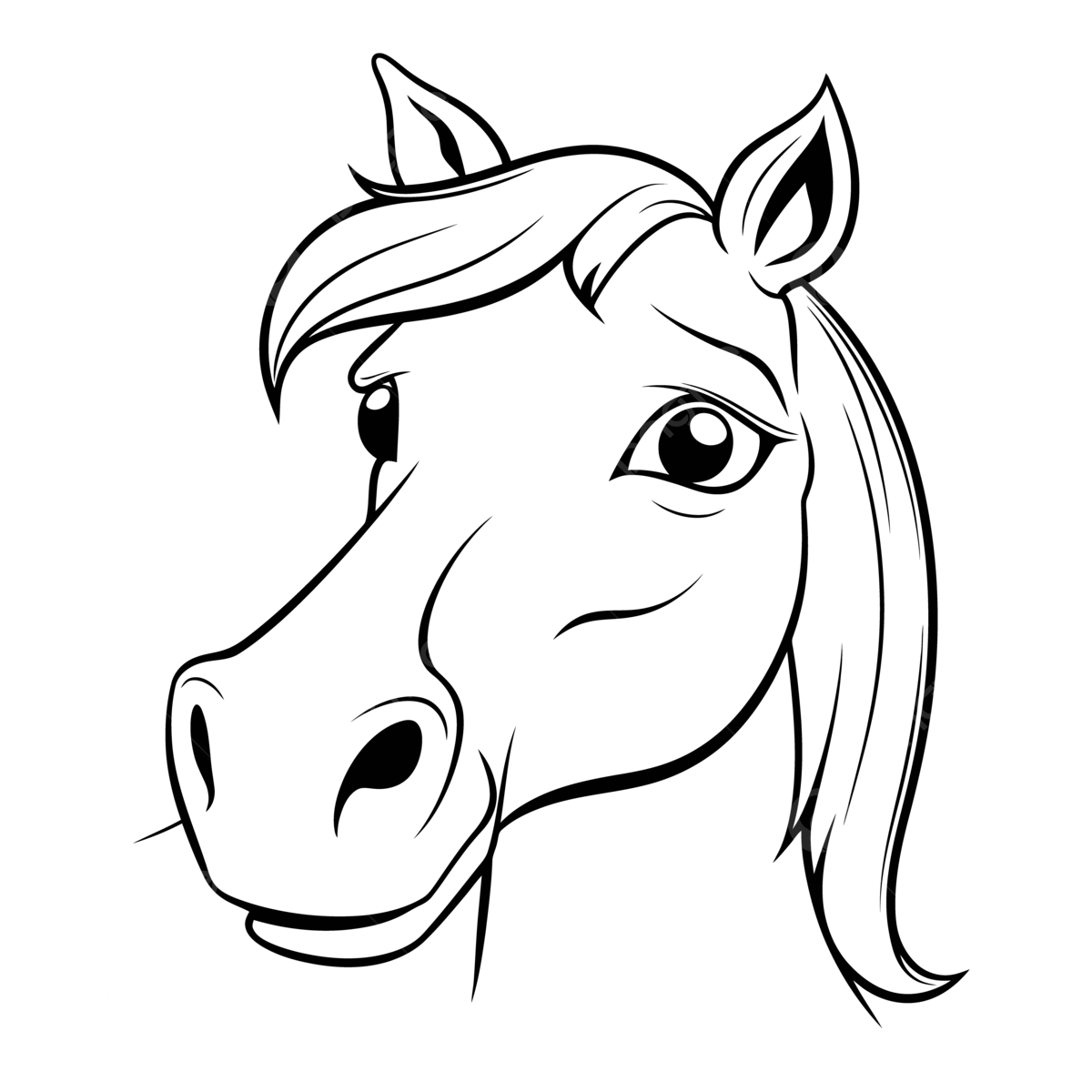 Horse Head Coloring Pictures To Print Infoupdate