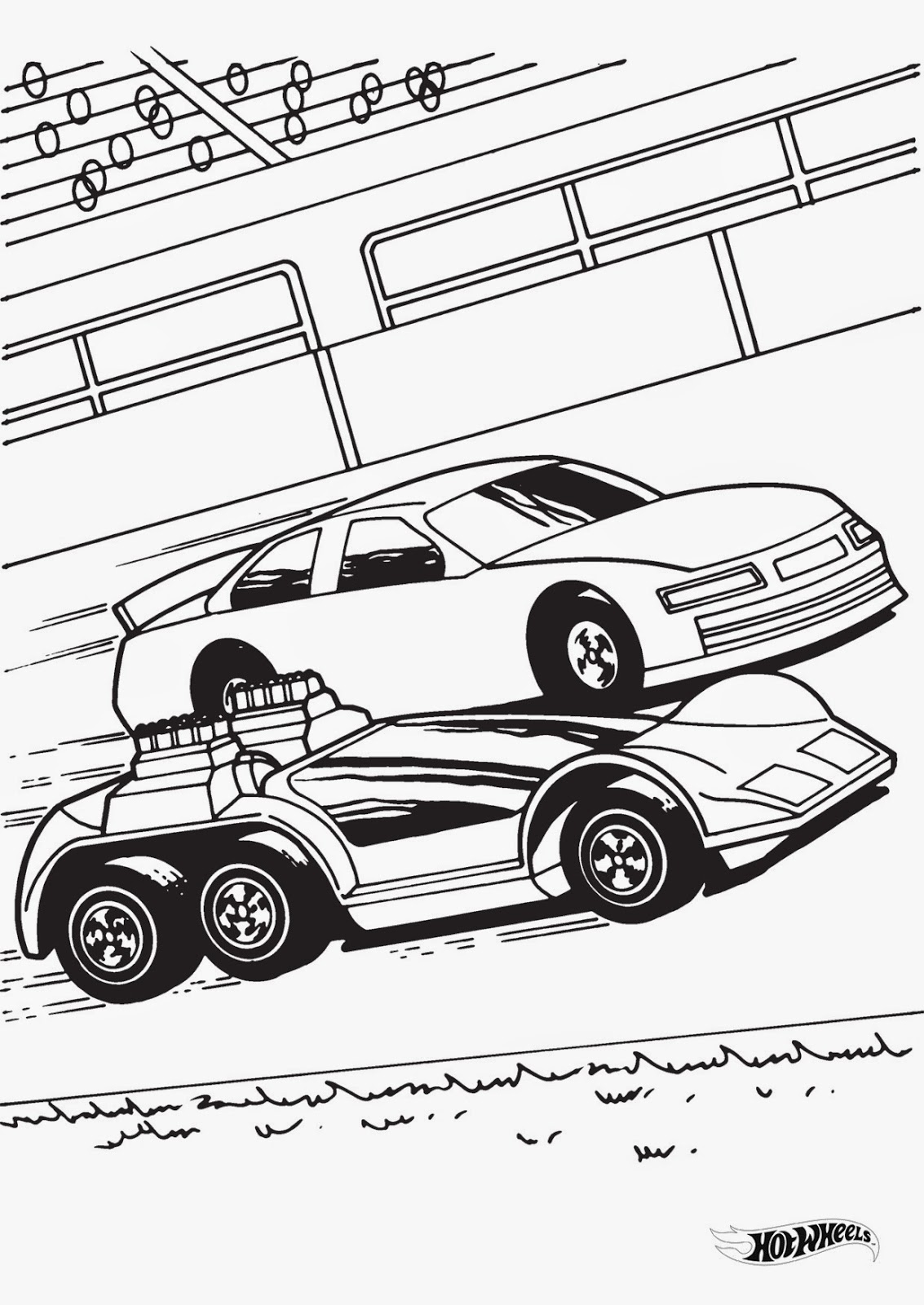 Hot Wheels Racing League Hot Wheels Coloring Pages Set 4