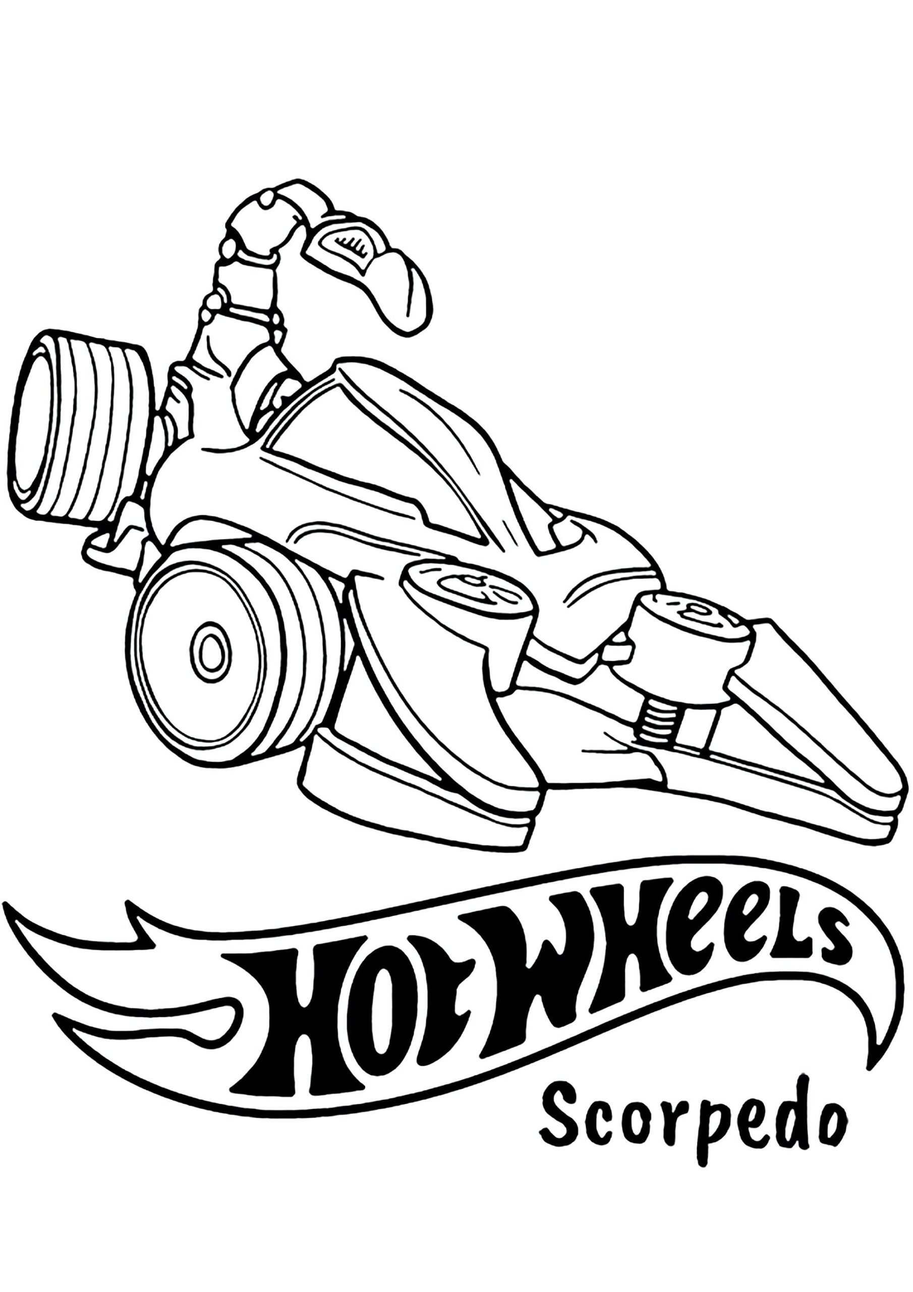 Hot Wheels Scorpedo Hot Wheels Coloring Pages