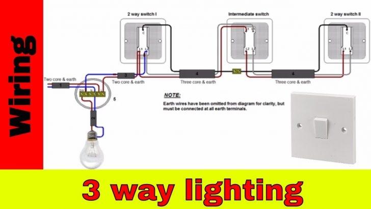 How To Wire 3 Way Lighting Circuit Youtube 3 Way Light Switching 