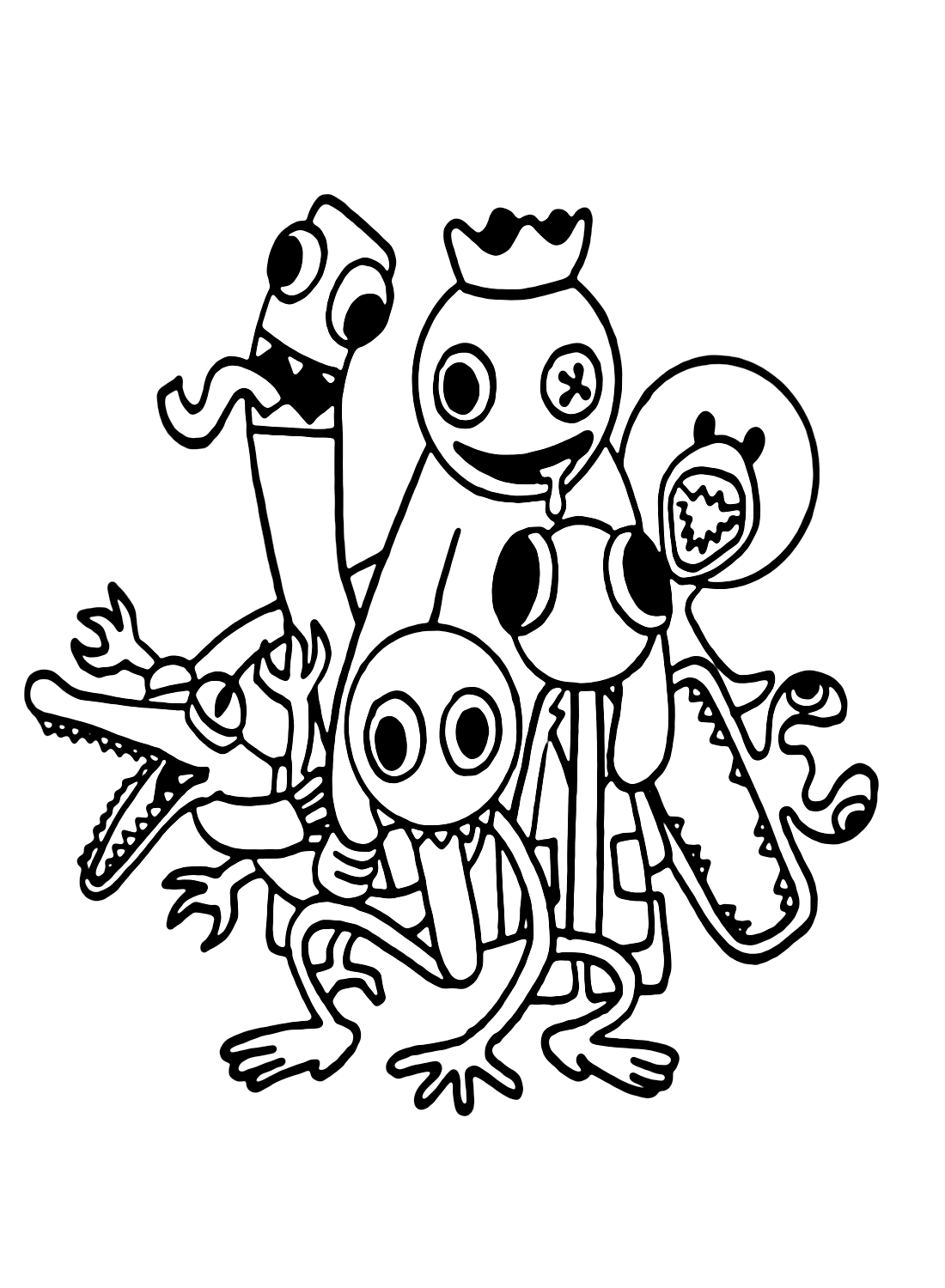Images Rainbow Friends Coloring Page Free Printable Coloring Pages