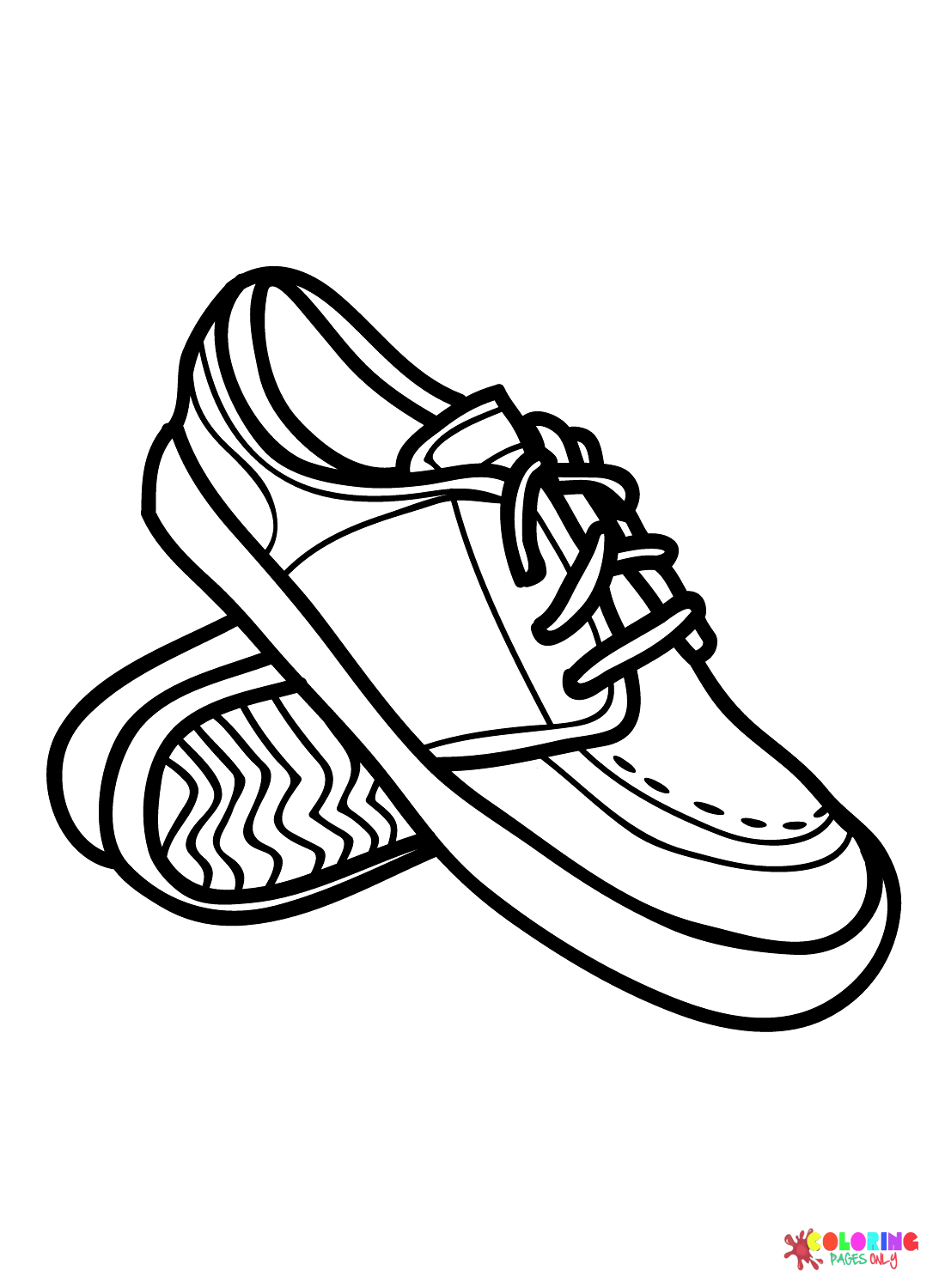 Images Sneaker Coloring Page Free Printable Coloring Pages