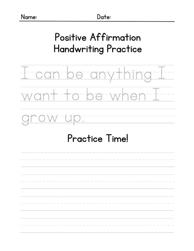 Improve Your Handwriting Printable Practice Worksheets For Adults