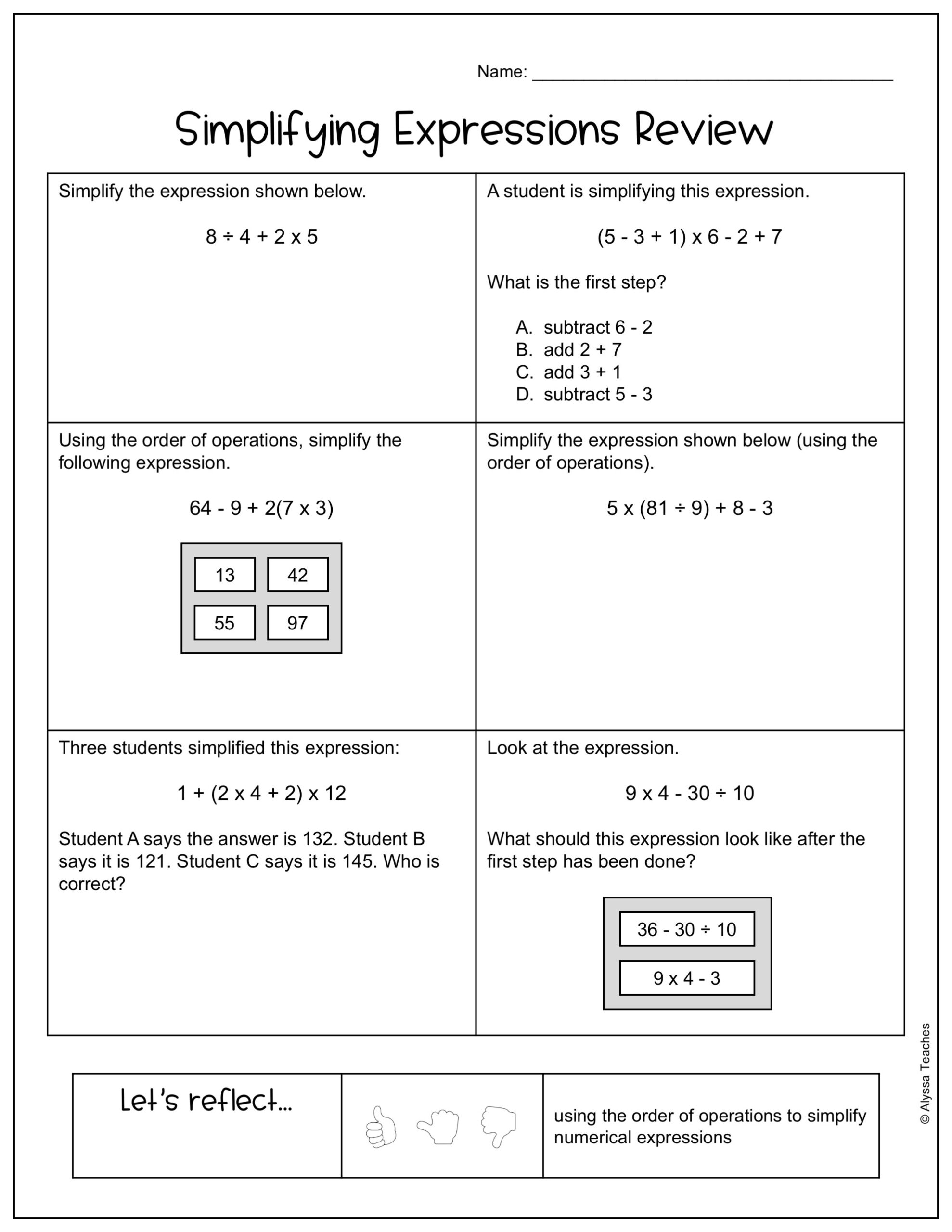 Interactive 5th Grade Math Review Worksheets Engaging Practice For 