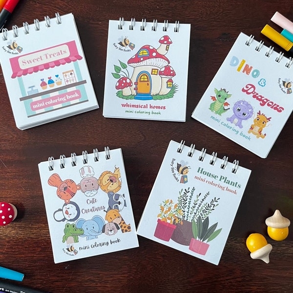Kids Small Coloring Books Etsy