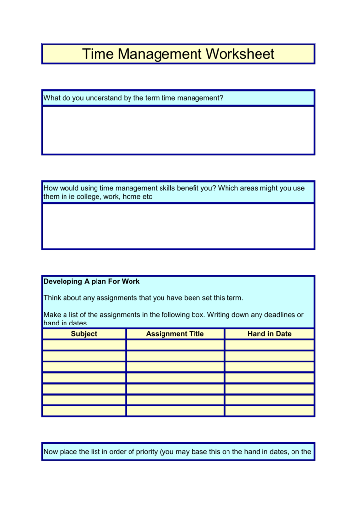 Kids Time Management Worksheets ADHD Planner ADHD Journal Etsy 