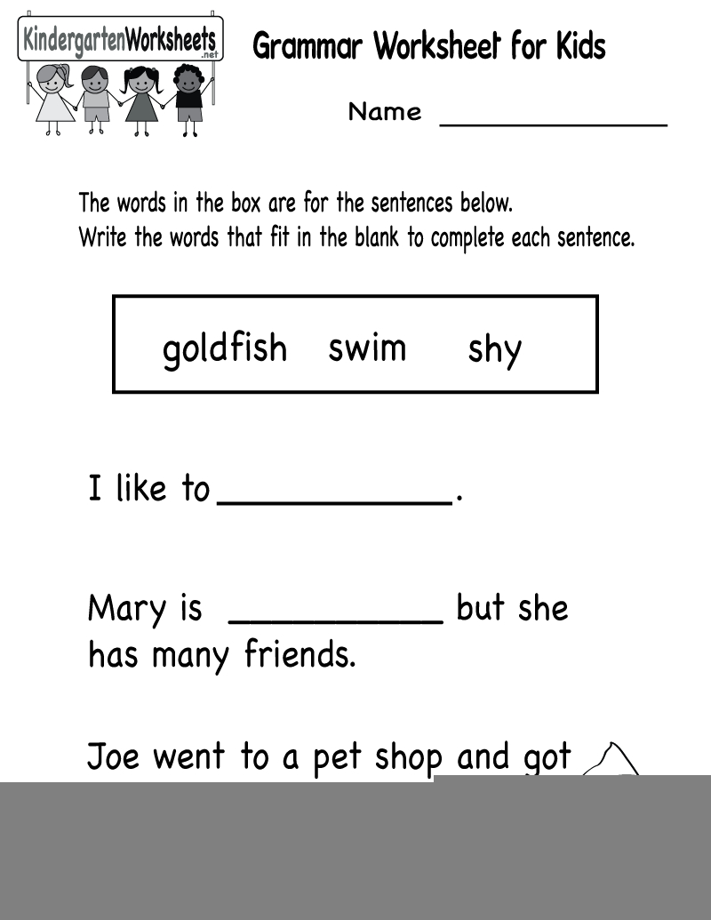 Kindergarten Ela Printable Worksheets Printable Worksheets