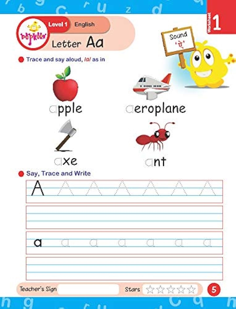 Kindergarten English Worksheets Best Coloring Pages For Kids 