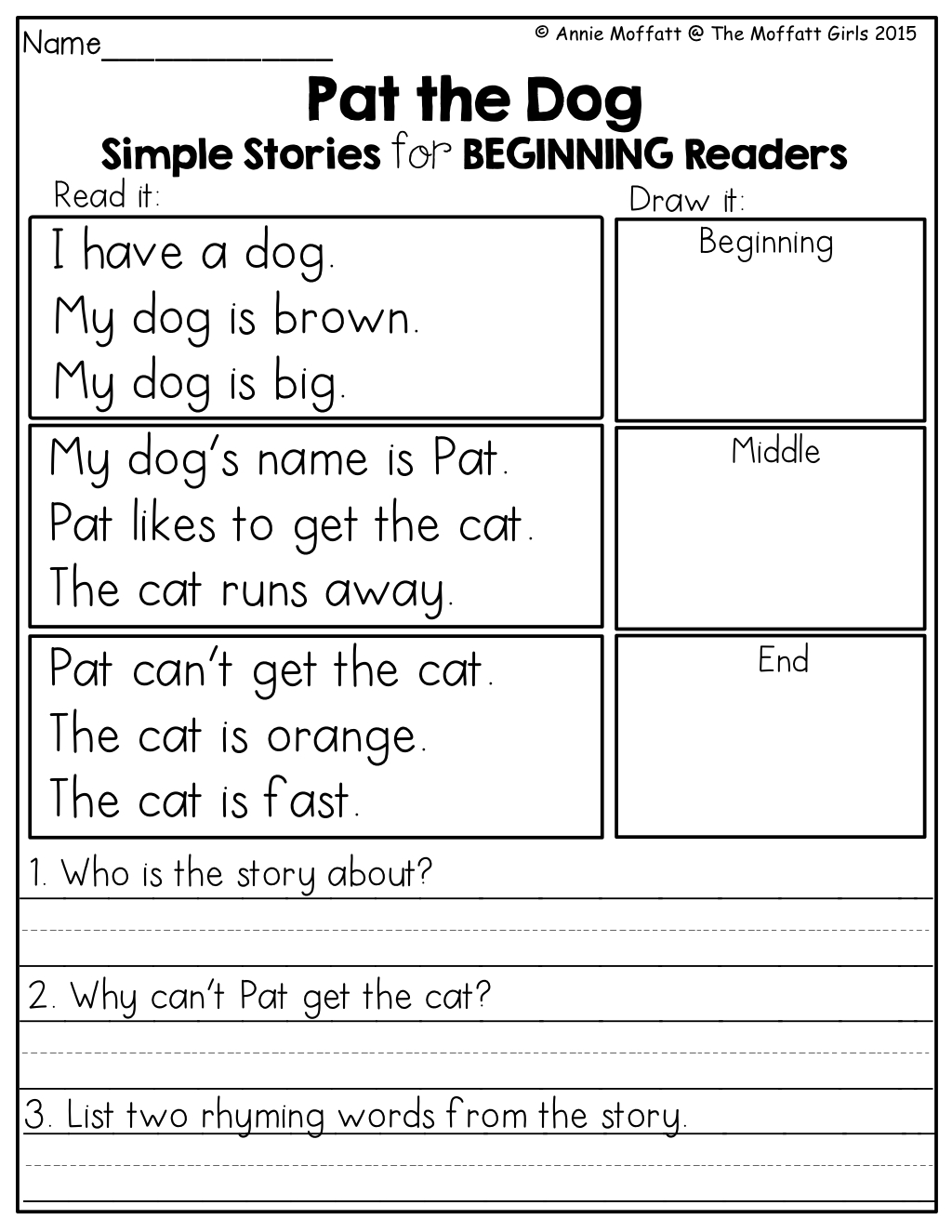 Kindergarten Reading Worksheets Kindergarten
