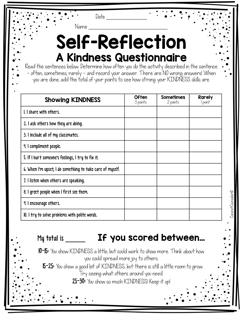 Kindness Worksheets Made By Teachers