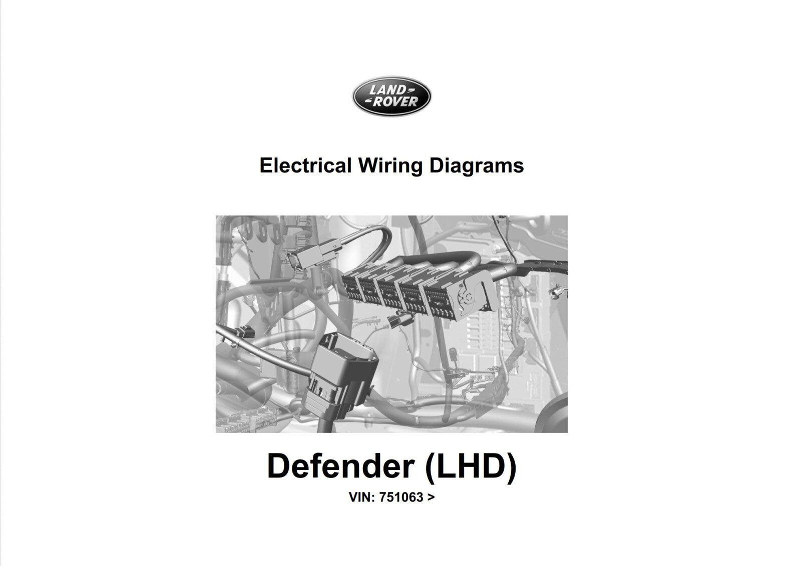 Land Rover Defender Electric Wiring Diagrams LHD PDF Download