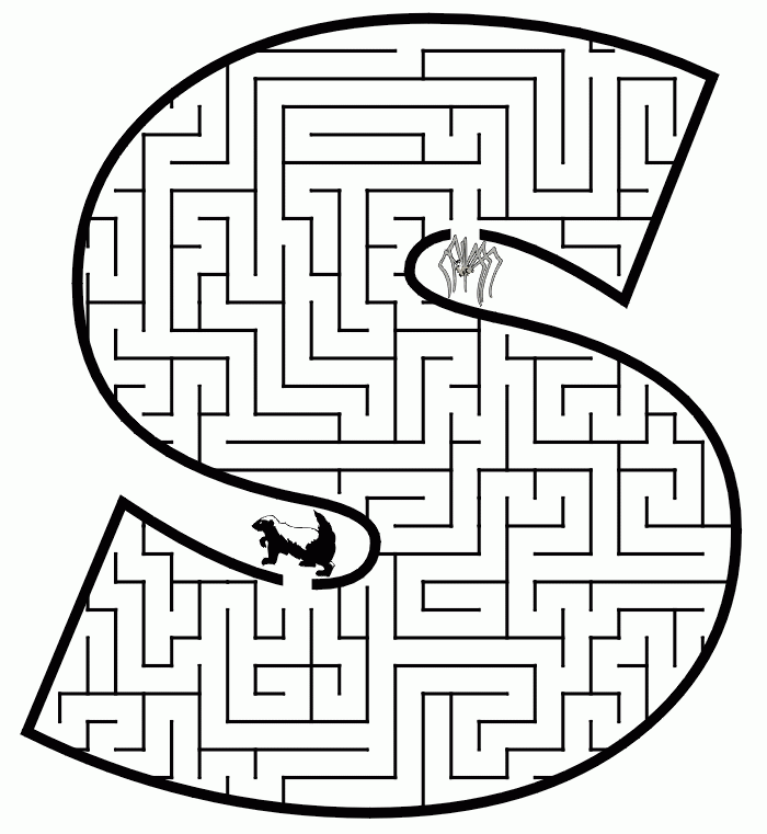 Letter S Coloring Page Coloring Home