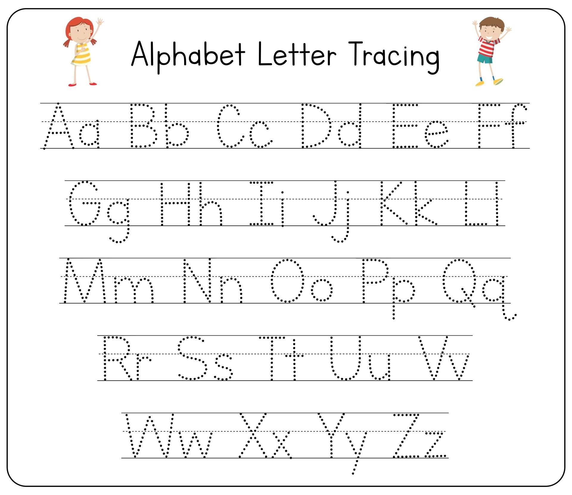 Letter Tracing Worksheets Printable Free Letter Tracing Worksheets
