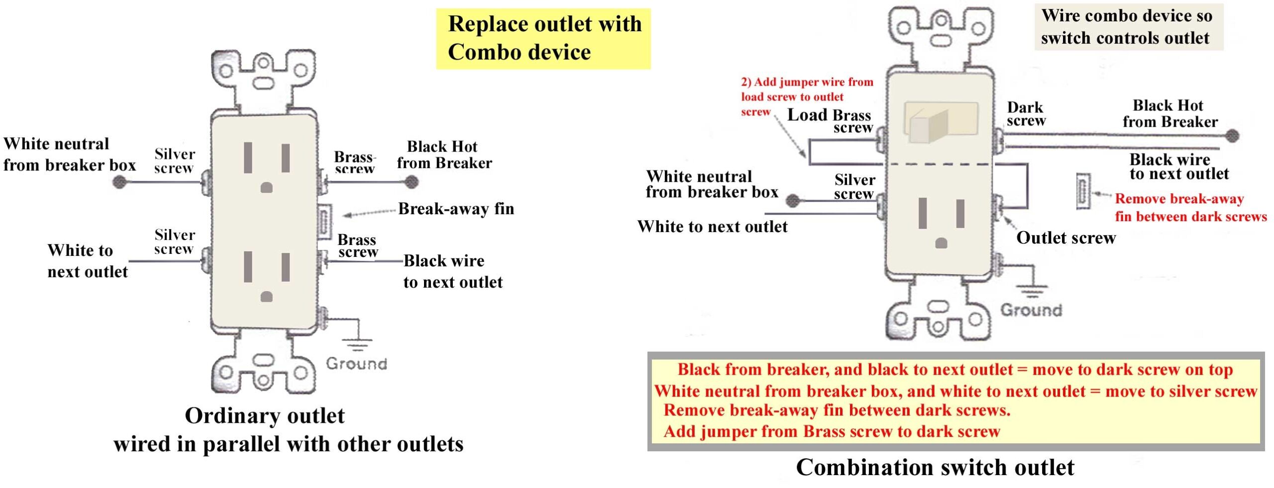 Light Switch Outlet Combo Wiring Diagram Fresh Wiring Diagram Switch