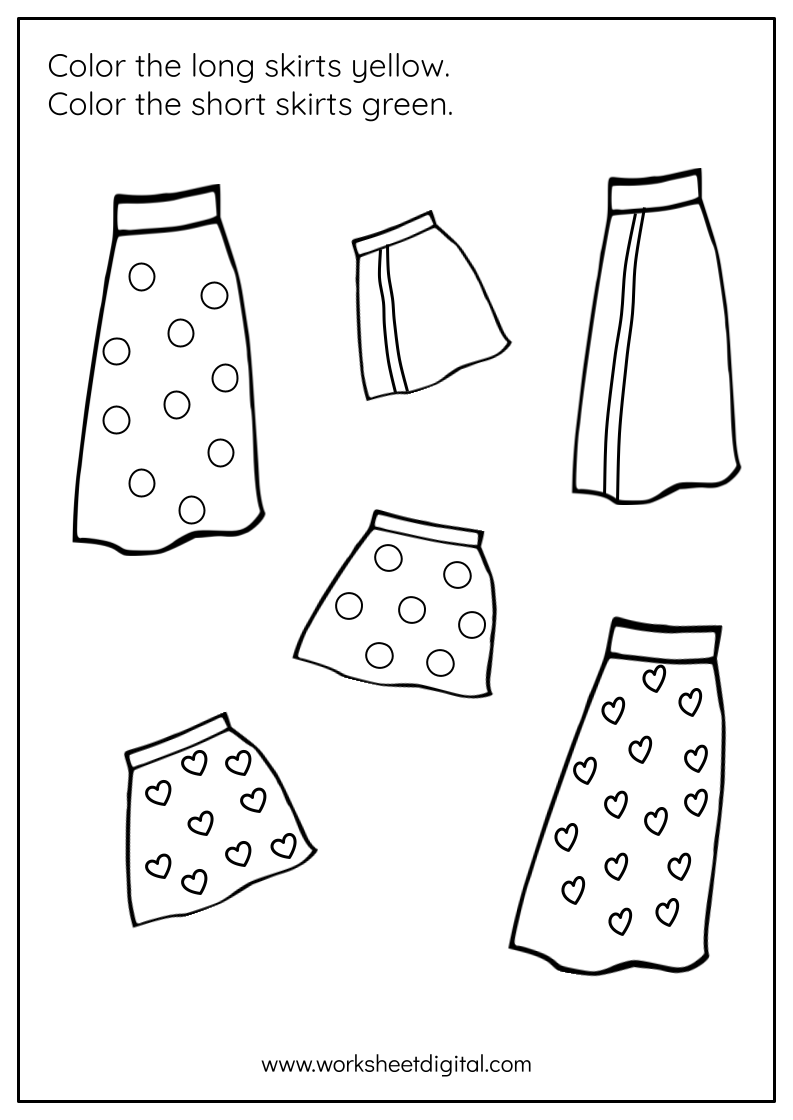 Long And Short Worksheet Digital Worksheets Library