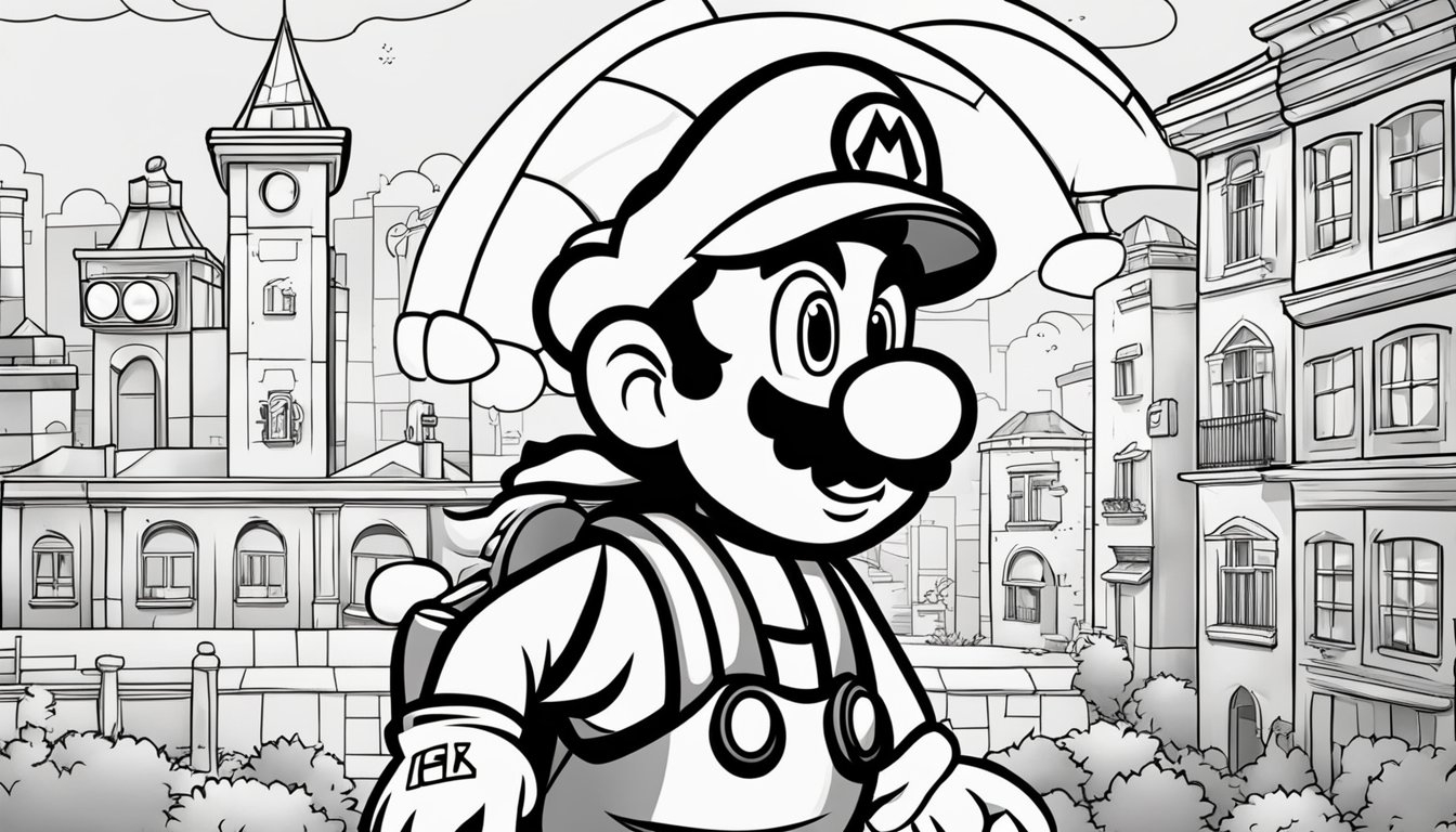 Mario Coloring Pages 23 Free Colorings Book