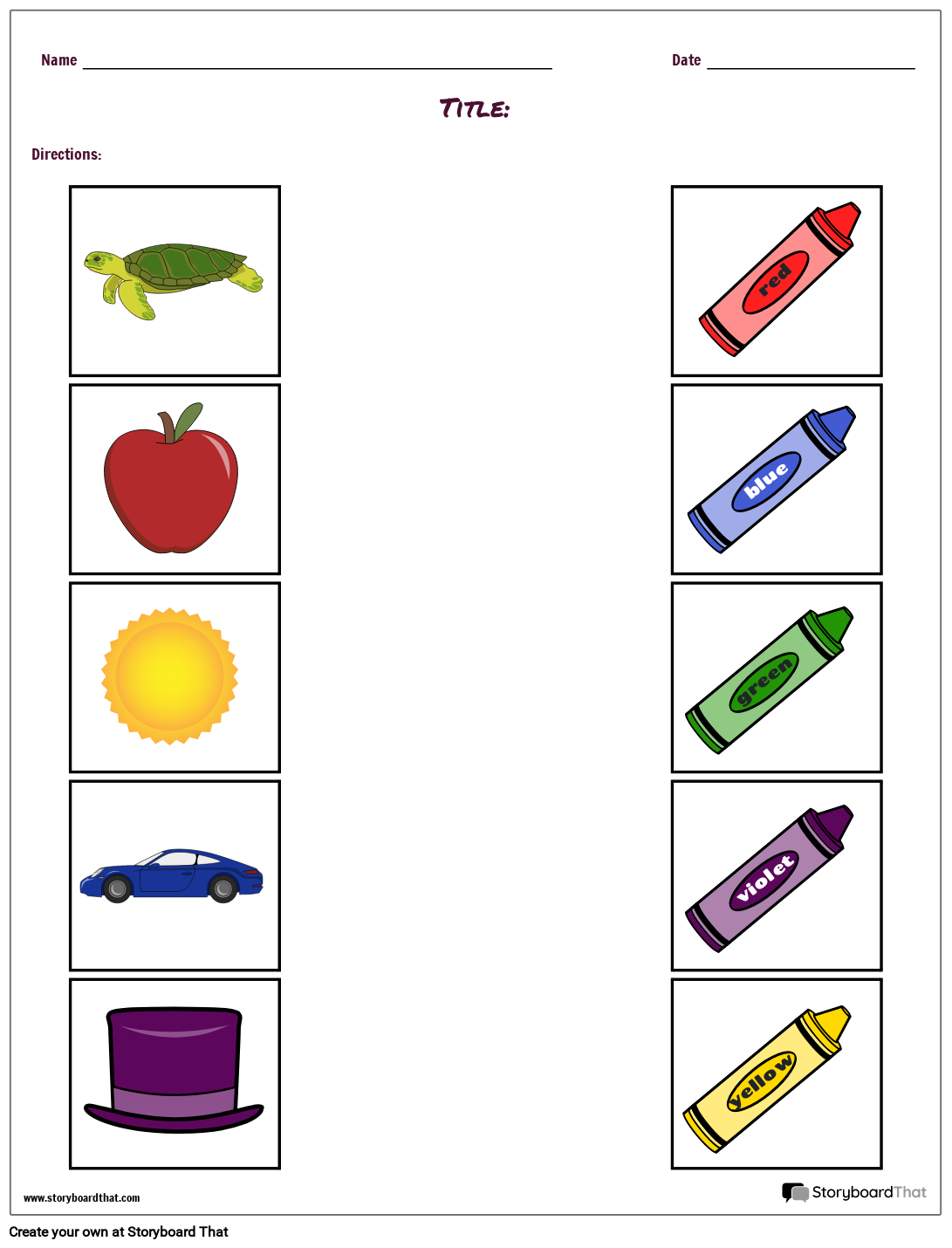 Matching Quiz Maker Custom Templates For Tests Worksheets Library