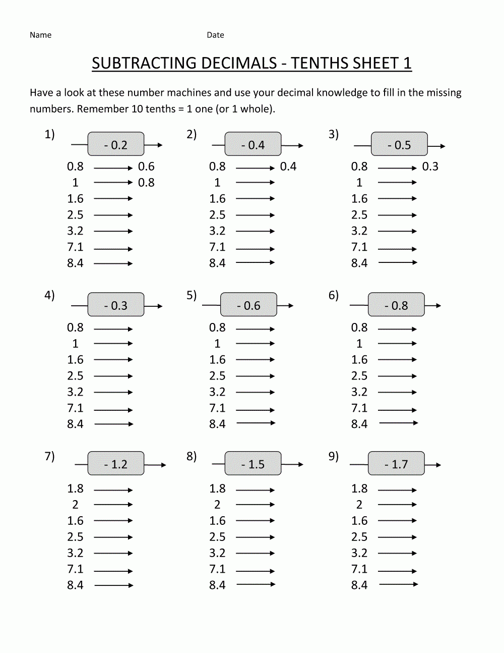 Math For Fifth Graders Worksheets