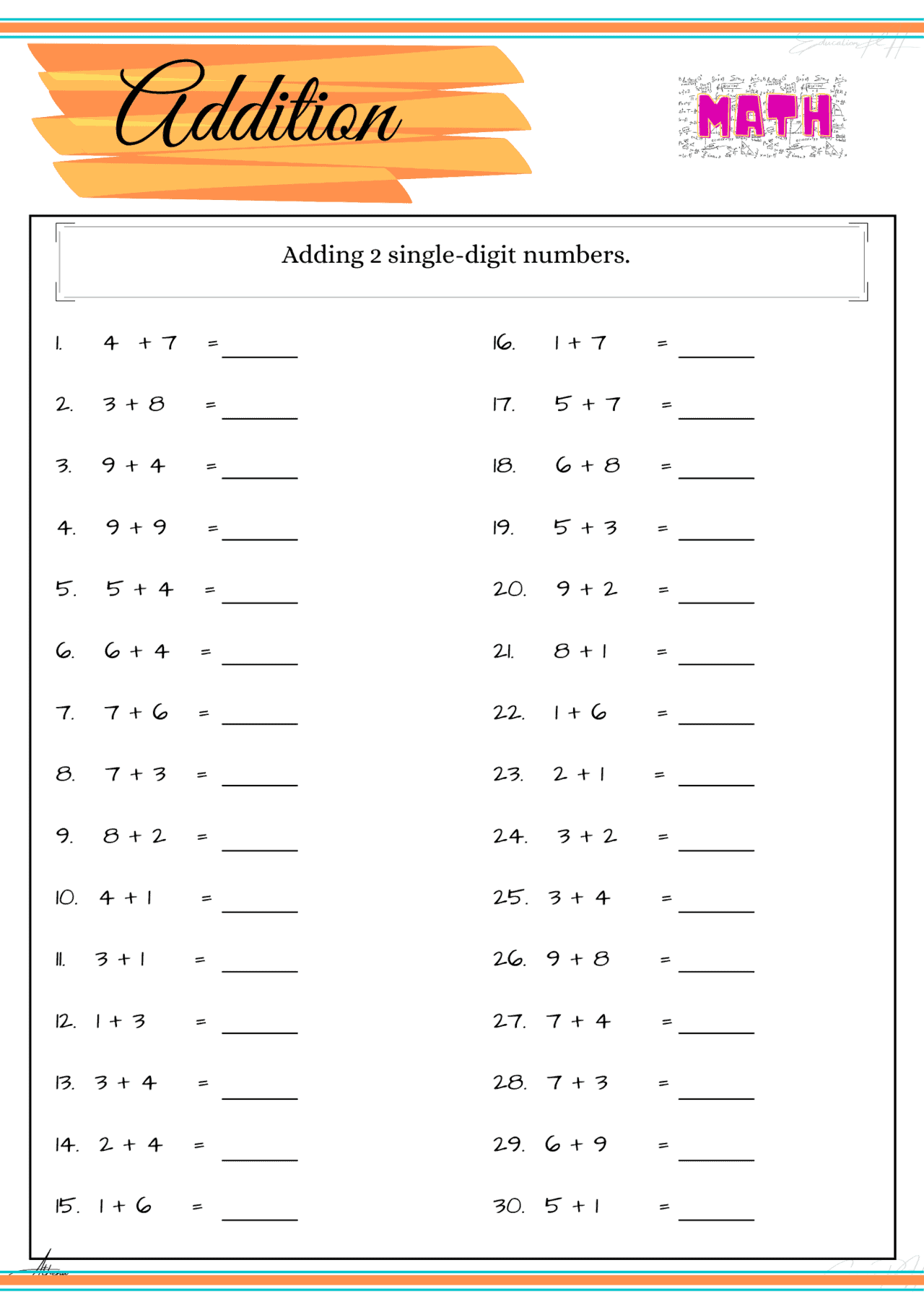 Math Practice Sheets Nakedpastor