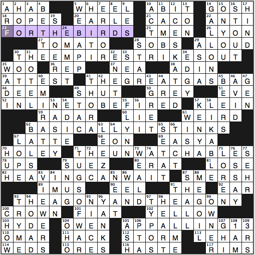 Merl Reagle Printable Crossword Puzzles